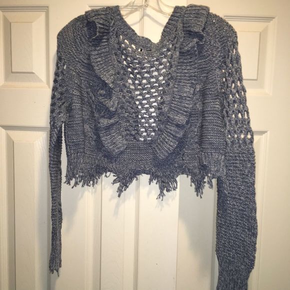 Mid-drift open knit sweater - Picture 4 of 6